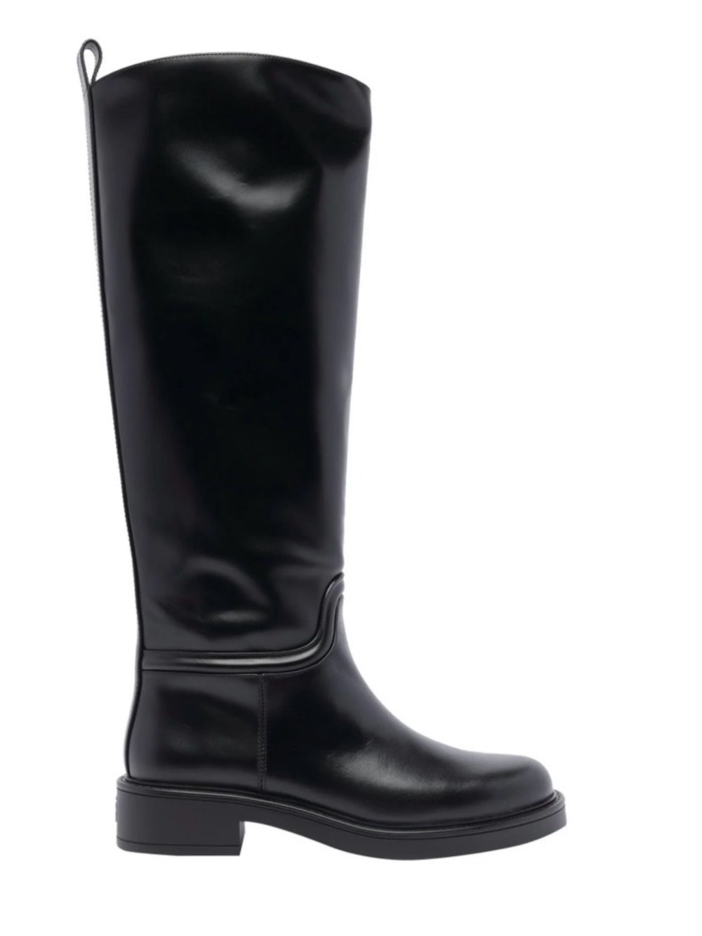 Stuart Weitzman Celia Black Tall Leather Riding Boots NIB $1000+